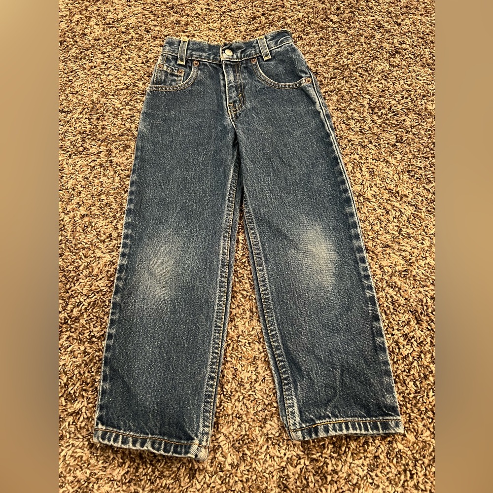 Vintage boys high waisted Levi’s blue jeans 6 Slim